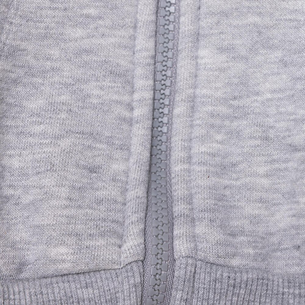 Erkek Bebek Kapüşonlu Hırka Kapüşonlu Yaka Uzun Kol