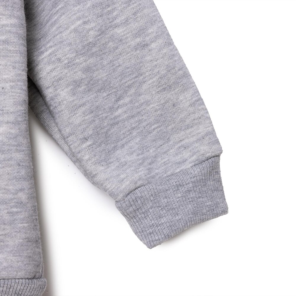 Erkek Bebek Kapüşonlu Hırka Kapüşonlu Yaka Uzun Kol