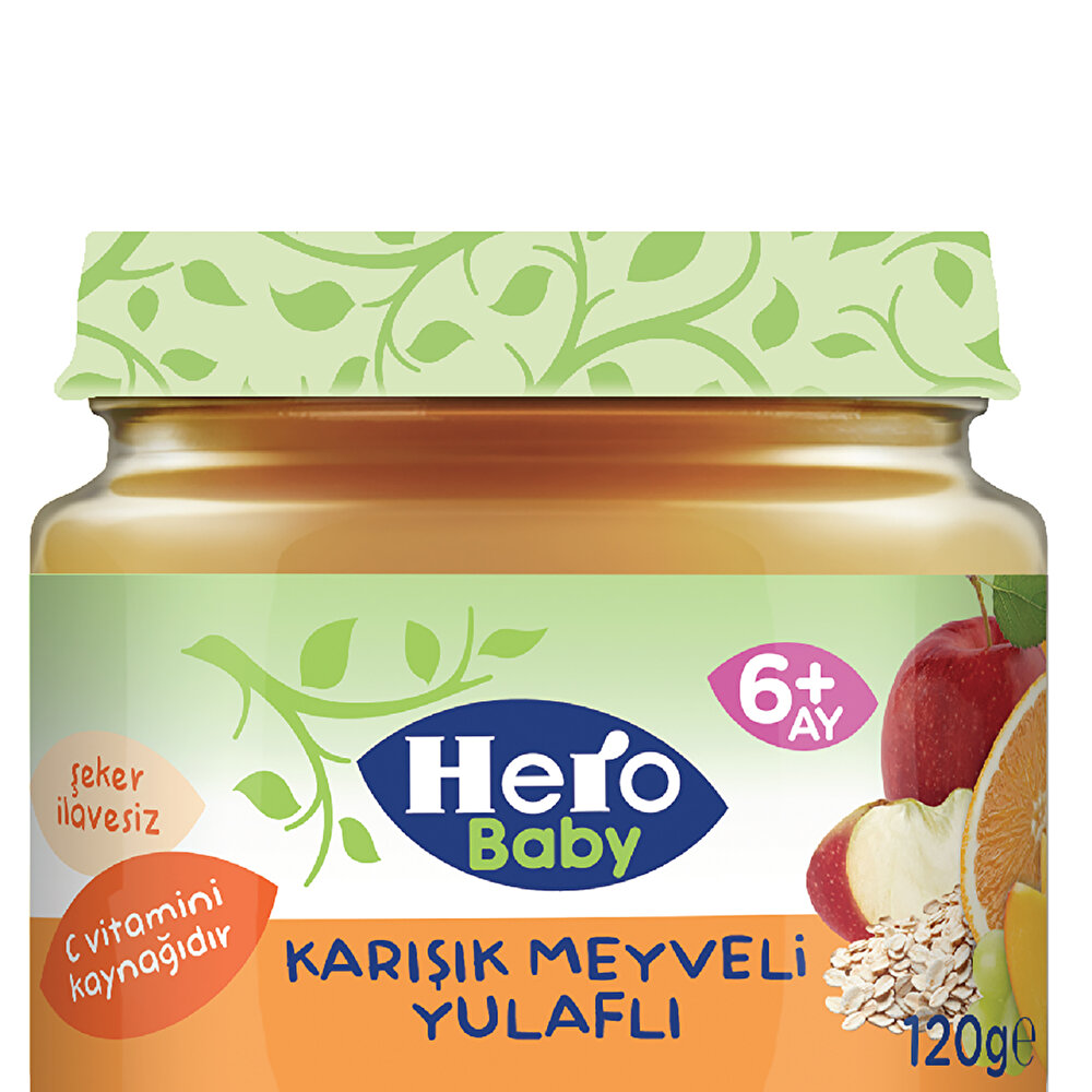 Karışık Meyveli Yulaflı Kavanoz Mama 120 gr