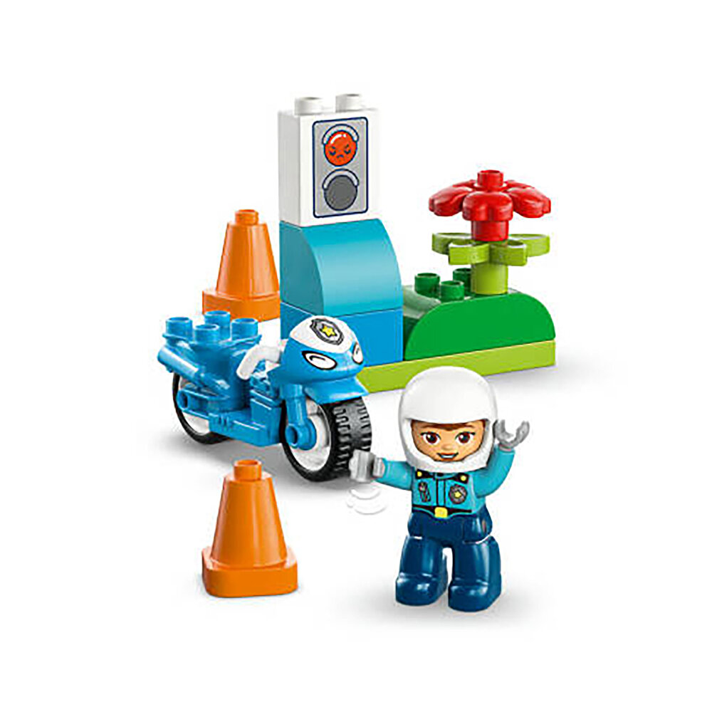 DUPLO Kasabası Mavi Polis Motosikleti 10471