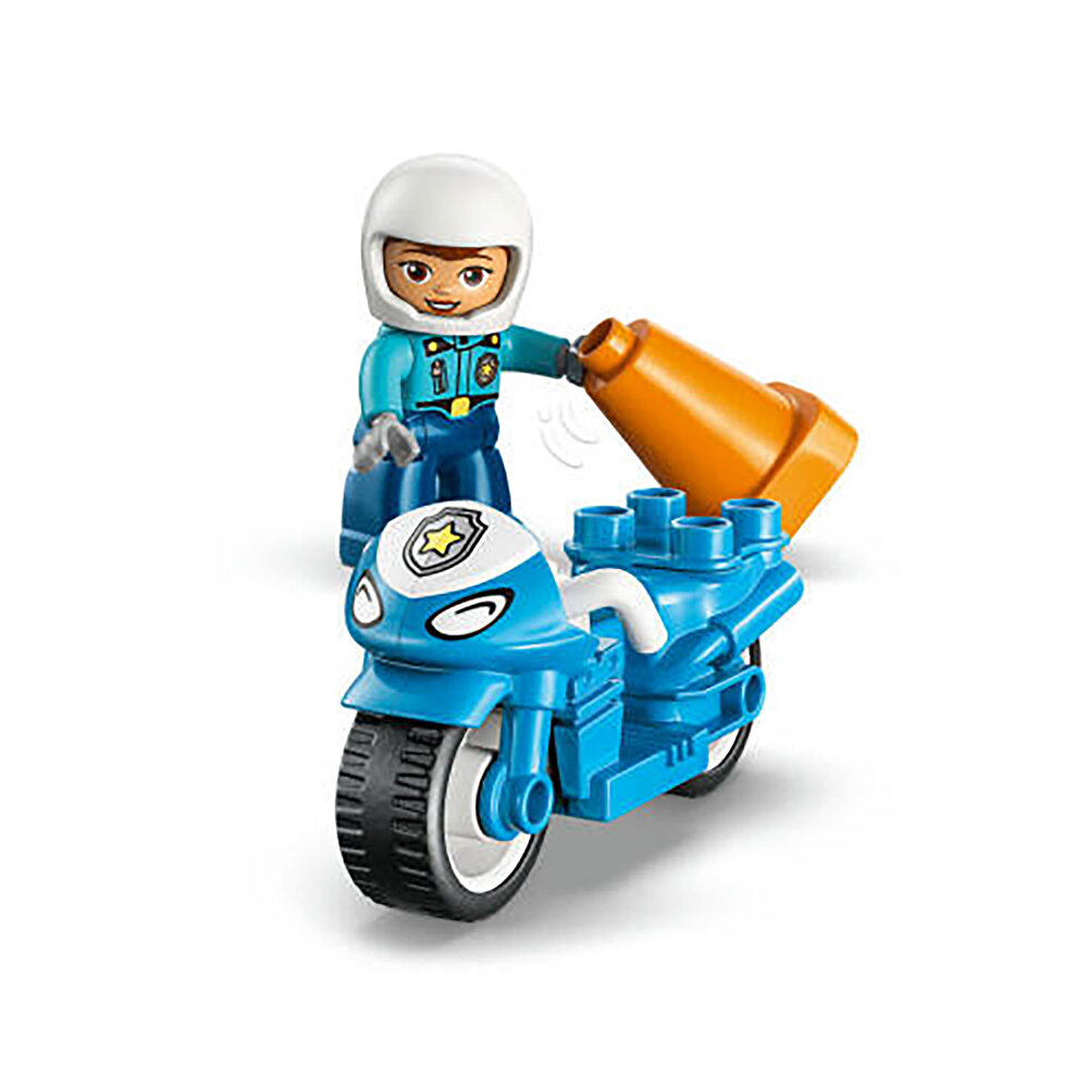 DUPLO Kasabası Mavi Polis Motosikleti 10471