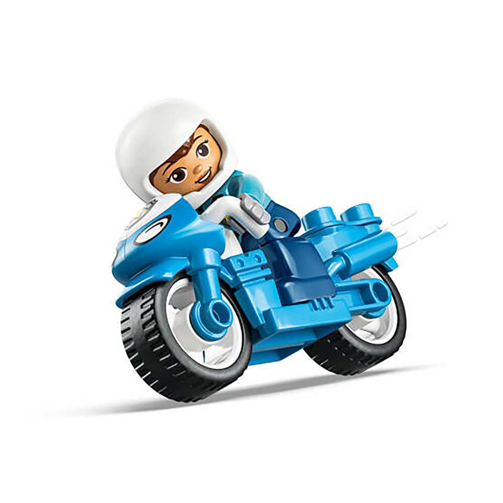 DUPLO Kasabası Mavi Polis Motosikleti 10471