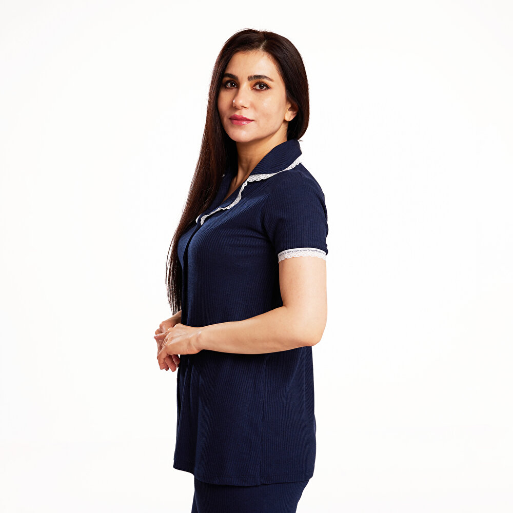 Kaşkorse Pijama Takımı Anne Giyim