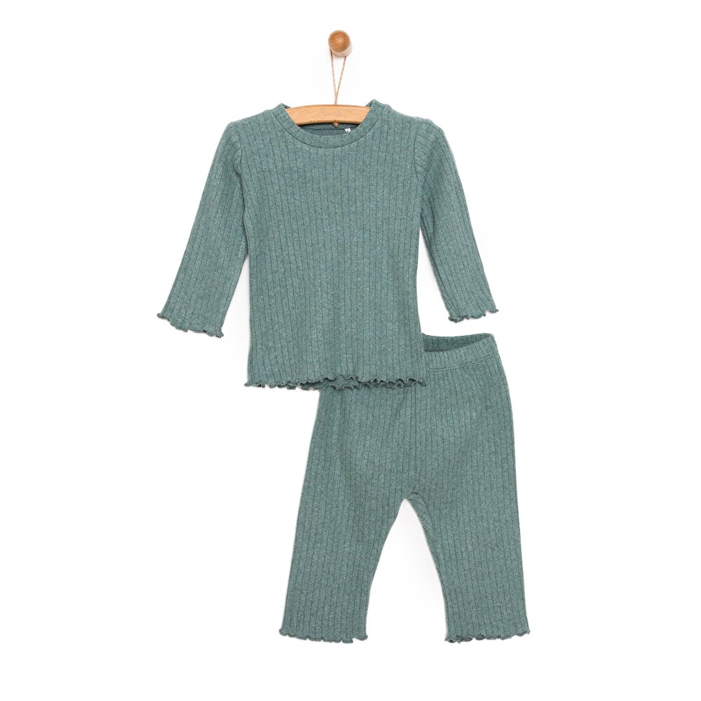 Kaşkorse Uzun Kol Pijama Takımı Kız Bebek