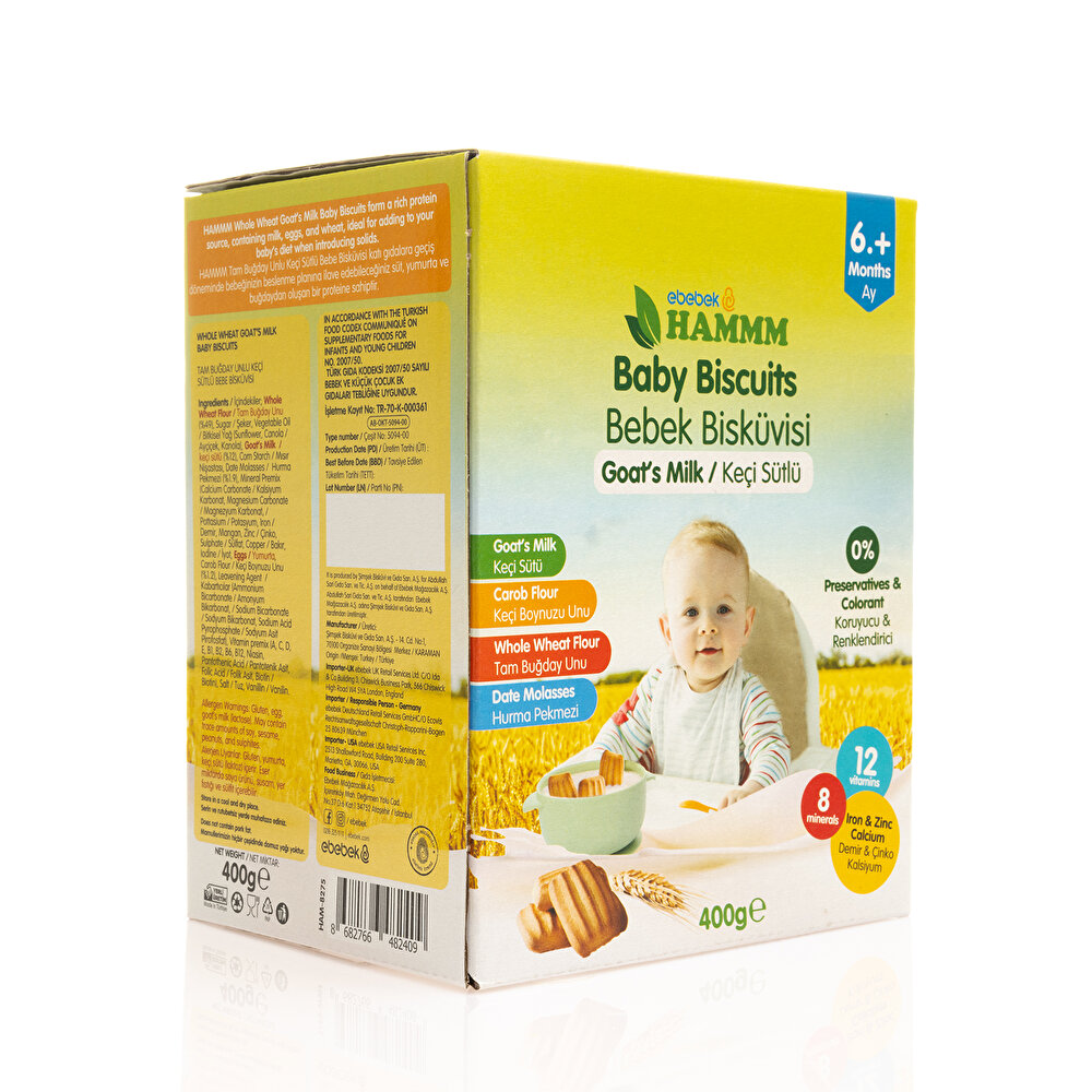 Keçi Sütlü Bebek Bisküvisi 400 gr