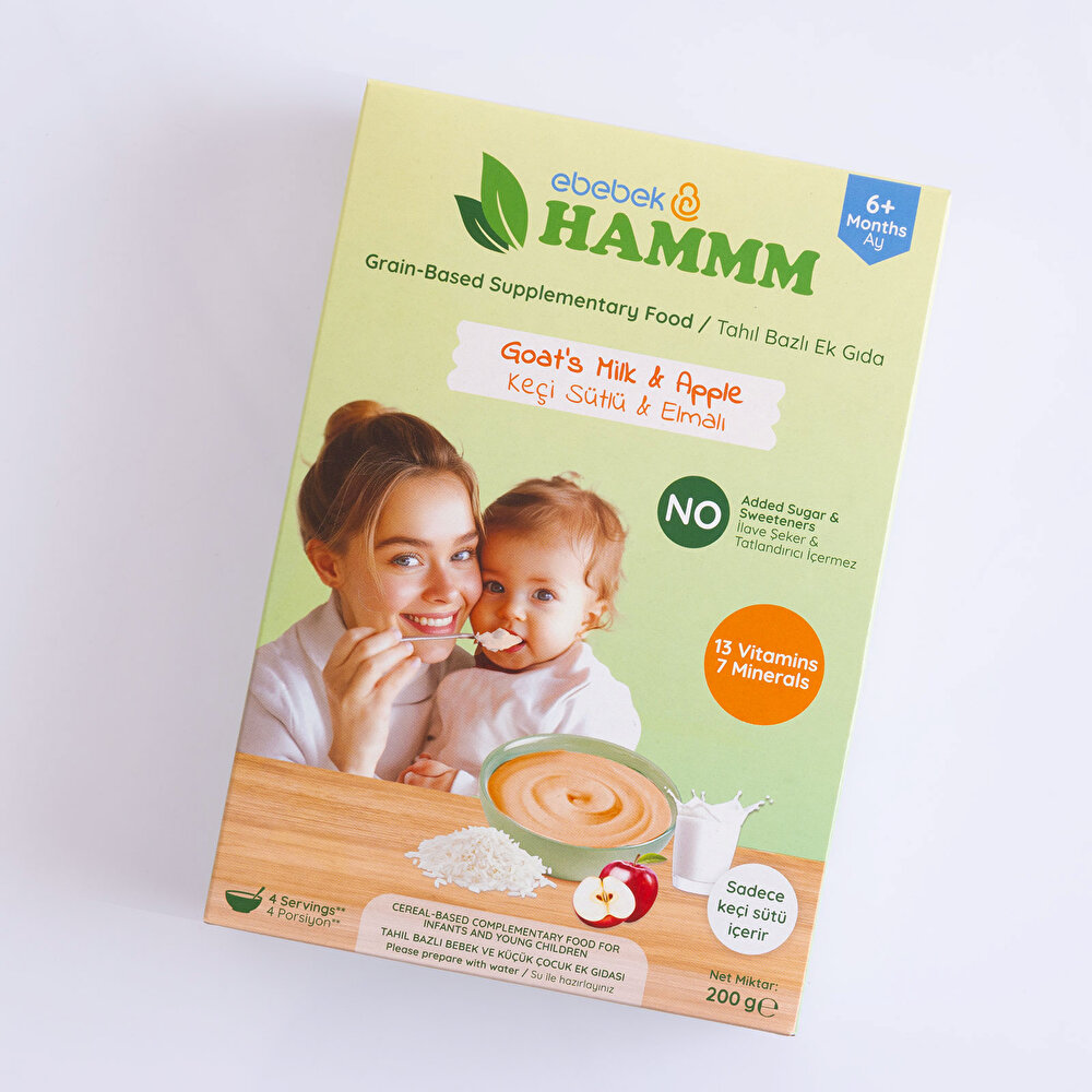 Keçi Sütlü Elmalı Pirinçli Kaşık Mama 200 gr.