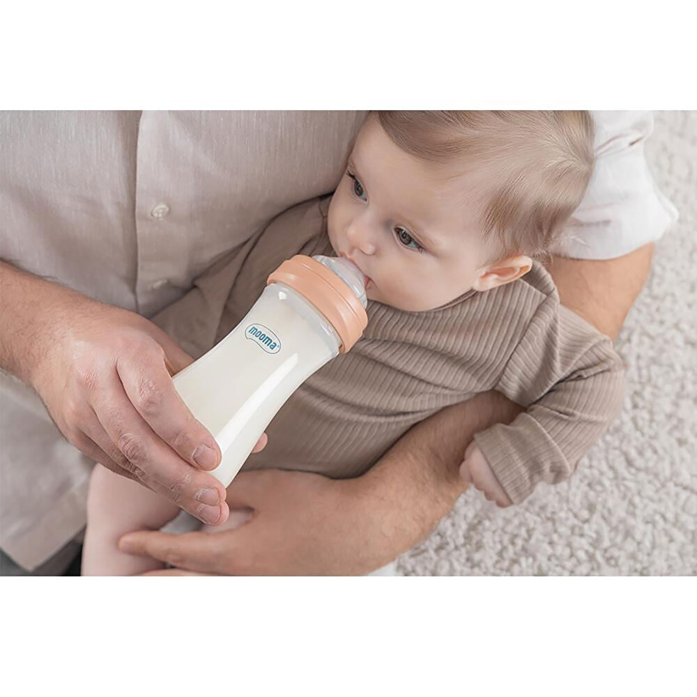 Kindy Biberon 250 ml 6-18 Ay Orta Akış Gül Kurusu