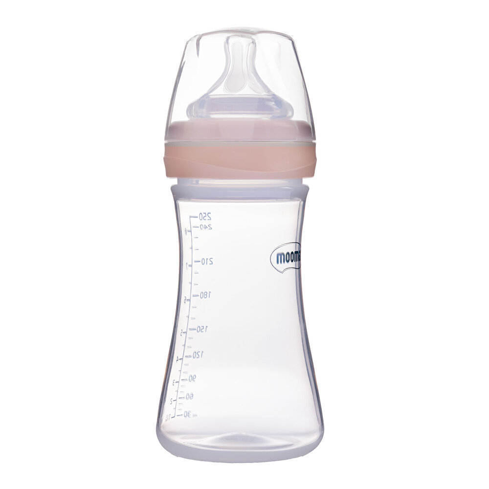 Kindy Biberon 250 ml 6-18 Ay Orta Akış Gül Kurusu