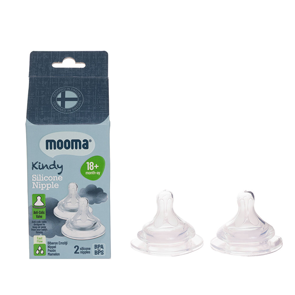 Kindy Biberon Ucu 2li 18+ Ay Hızlı Akış