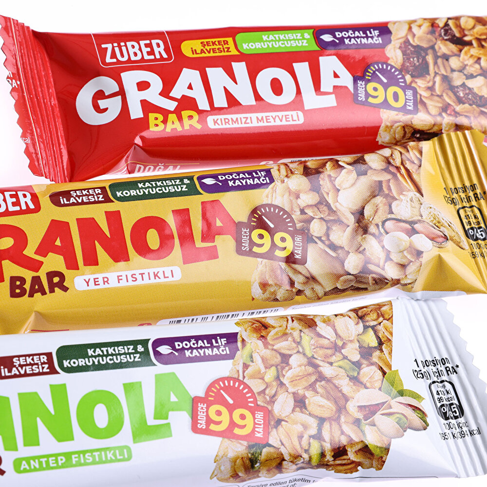 Kırmızı Meyveli Granola Bar 25 gr