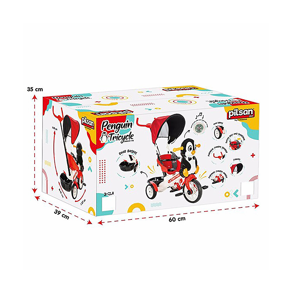 Kırmızı Penguen Kontrollü Bisiklet