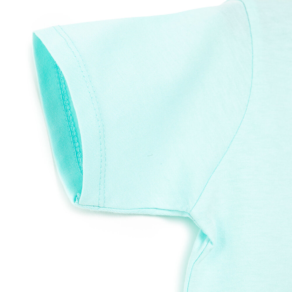 Kısa Kol Bisiklet Yaka Pijama Takımı Kız Bebek