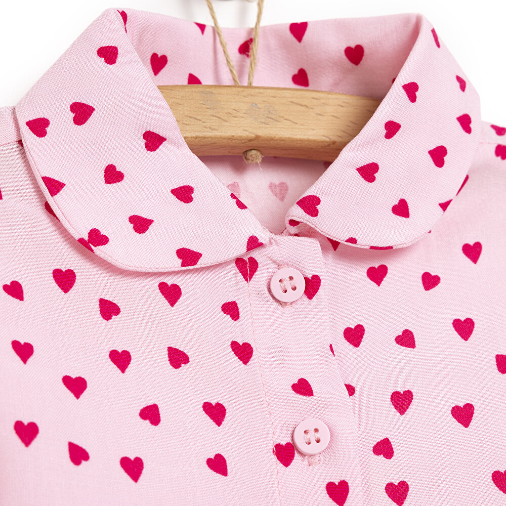 Kısa Kollu Pijama Takımı Kız Bebek