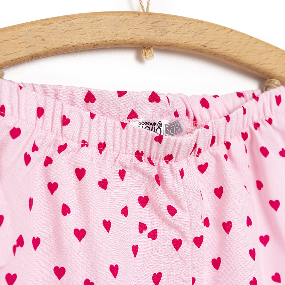 Kısa Kollu Pijama Takımı Kız Bebek