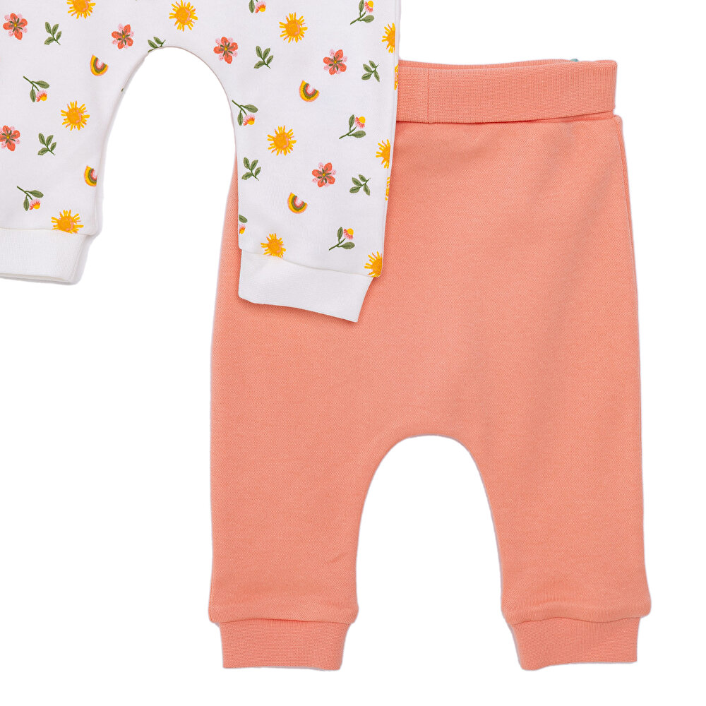 Kız Bebek 2'liYenidoğan Patiksiz Alt Ekru