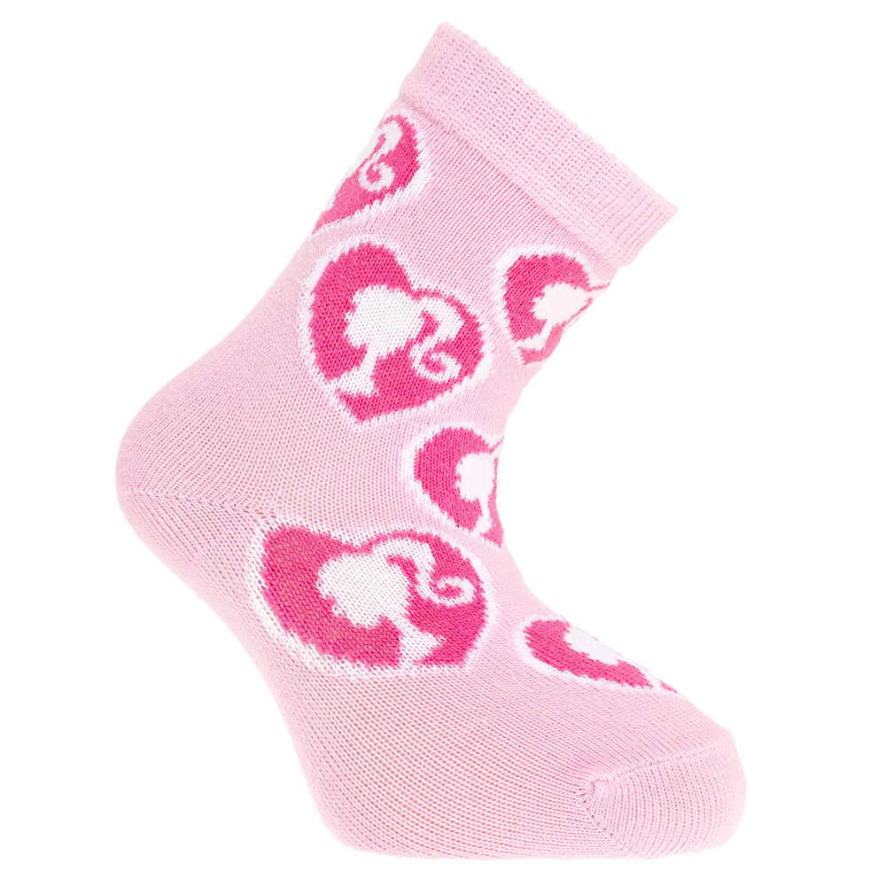 Barbie Desenli 3'lü Soket Çorap Kız Bebek