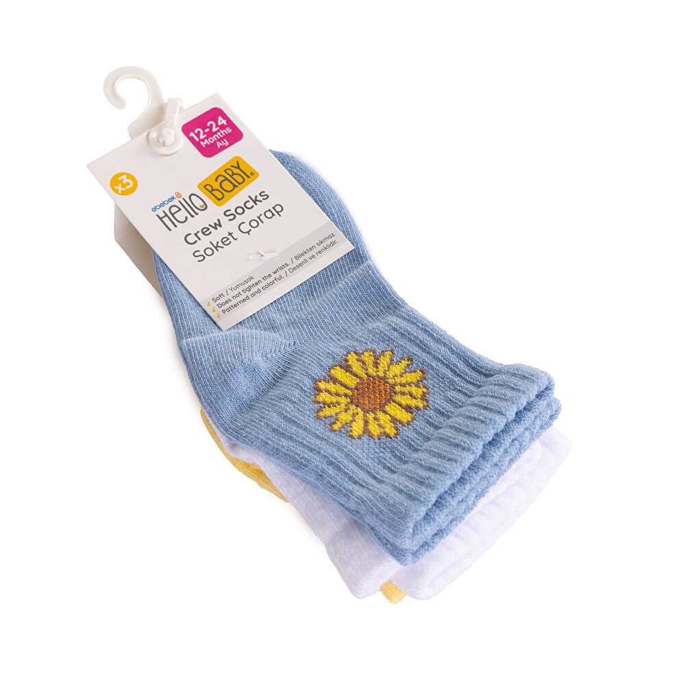 Kız 3lü Soket Çorap Kız Bebek