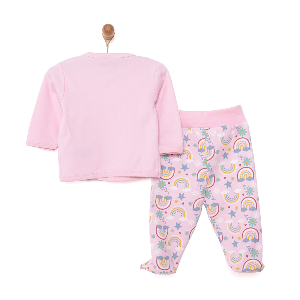 Kız Bebek Yenidoğan 5'li Hastane Çıkışı %100 Pamuk ÇıtçıtlıZarf Yaka Uzun Kol