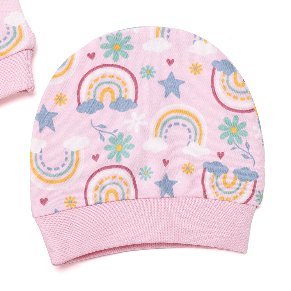 Kız Bebek Yenidoğan 5'li Hastane Çıkışı %100 Pamuk ÇıtçıtlıZarf Yaka Uzun Kol