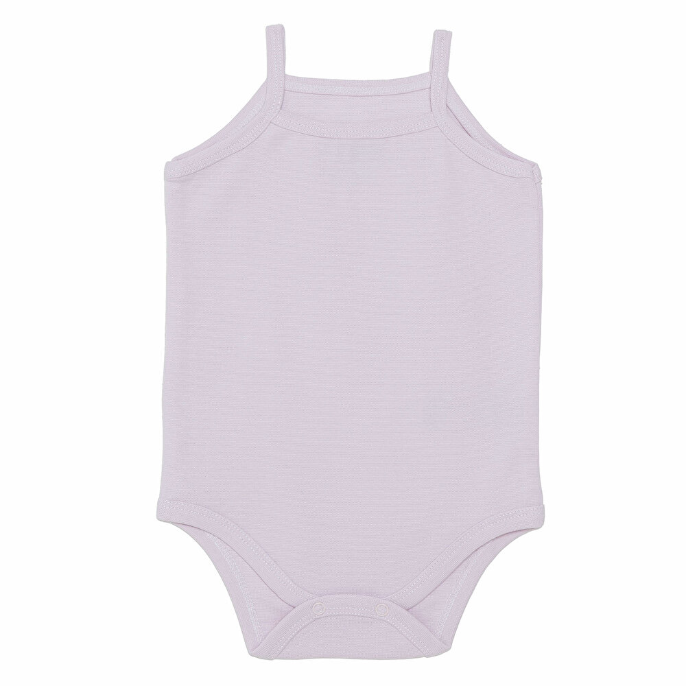 Kız Bebek 3lü Atlet Body Ribana Bisiklet Yaka İp Askılı