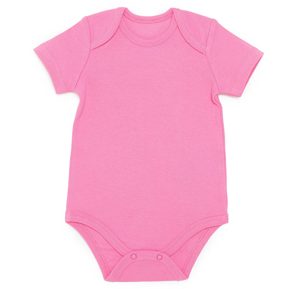 Kız Bebek 3lü Atlet Body Ribana Bisiklet Yaka Kısa Kol