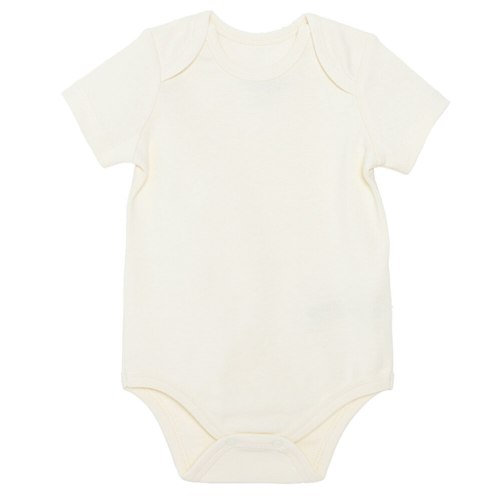 Kız Bebek 3lü Atlet Body Ribana Bisiklet Yaka Kısa Kol