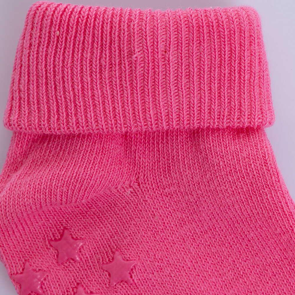 Kız Bebek 3lü Kıvrık Çorap