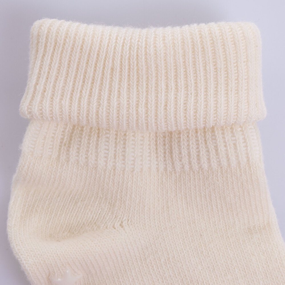 Kız Bebek 3lü Kıvrık Çorap