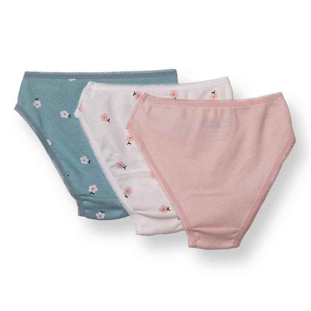 Kız Bebek 3lü Külot Elastanlı Süprem