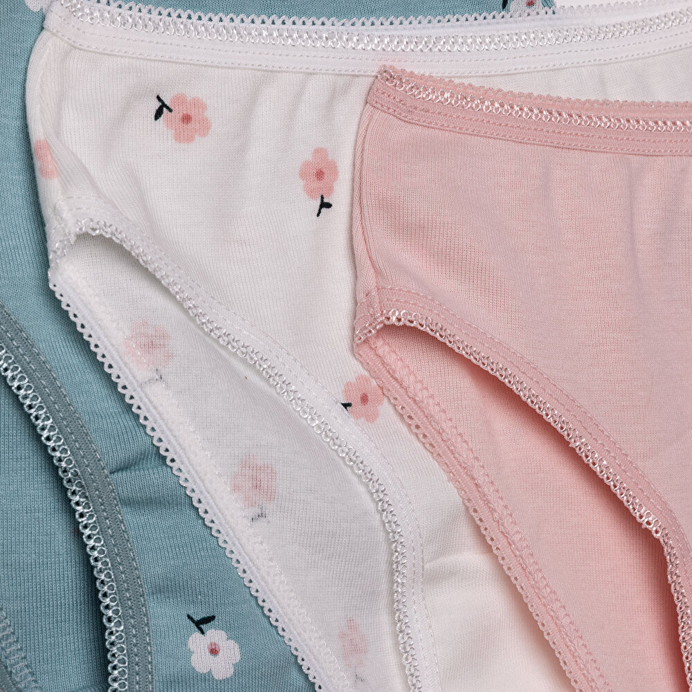 Kız Bebek 3lü Külot Elastanlı Süprem