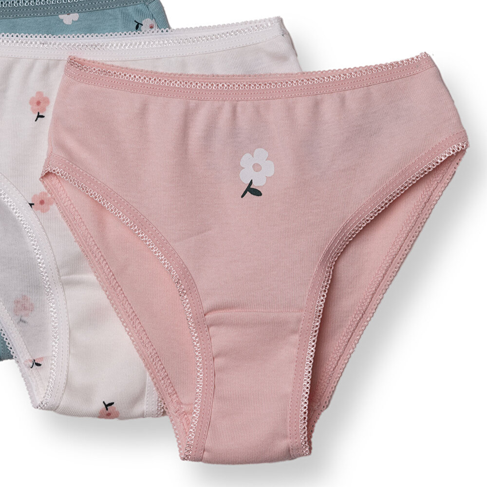 Kız Bebek 3lü Külot Elastanlı Süprem