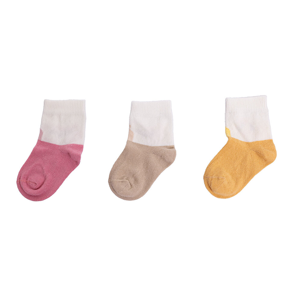 Kız Bebek 3lü Soket Çorap