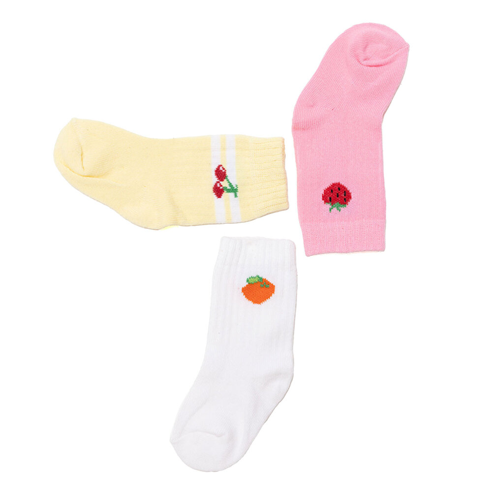 Kız Bebek 3lü Soket Çorap
