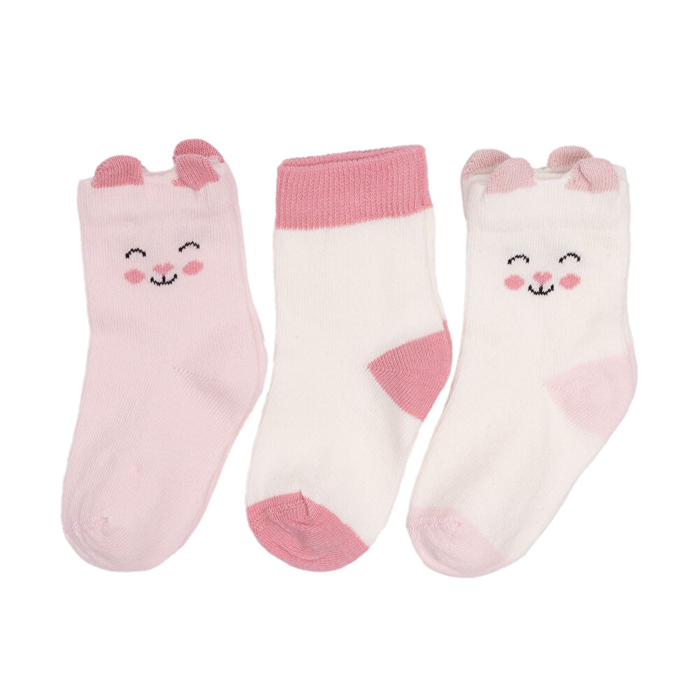 Kız Bebek 3lü Soket Çorap