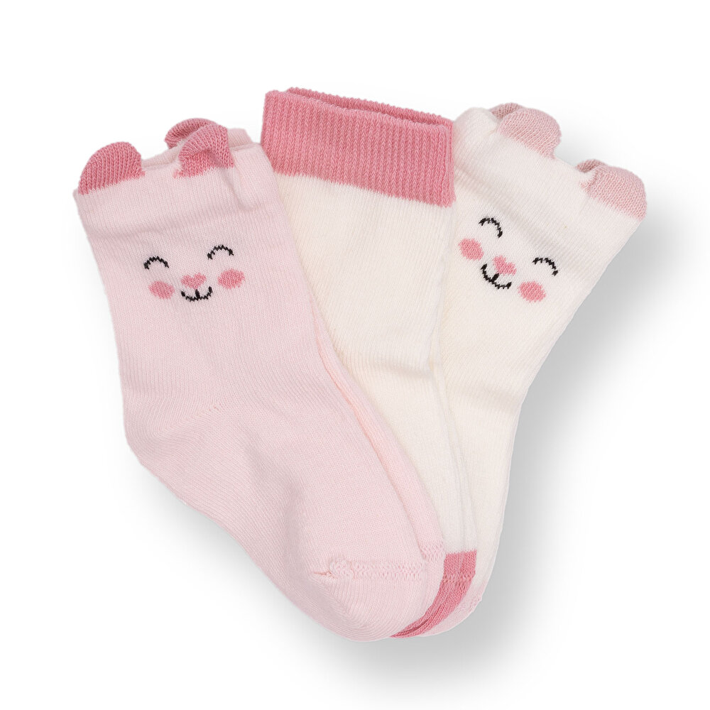 Kız Bebek 3lü Soket Çorap