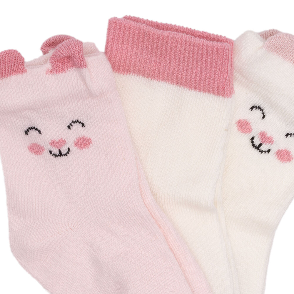 Kız Bebek 3lü Soket Çorap