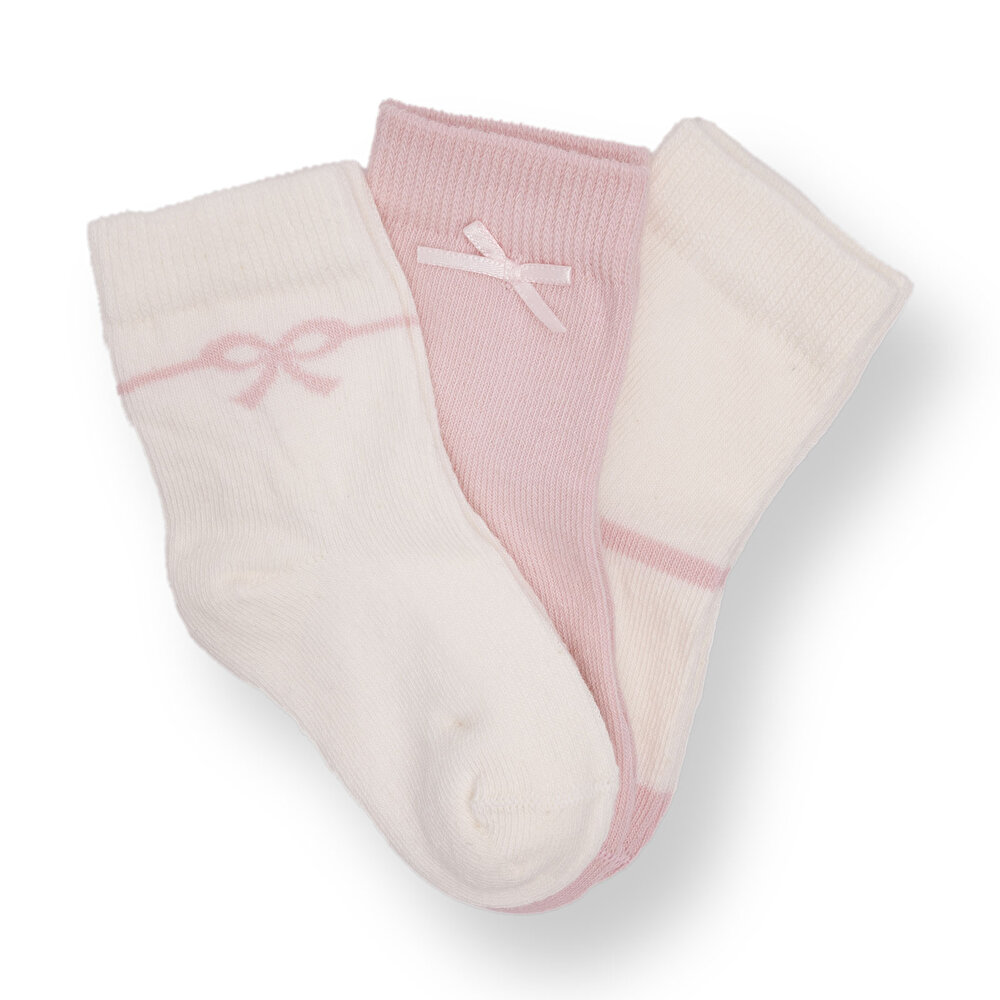 Kız Bebek 3lü Soket Çorap