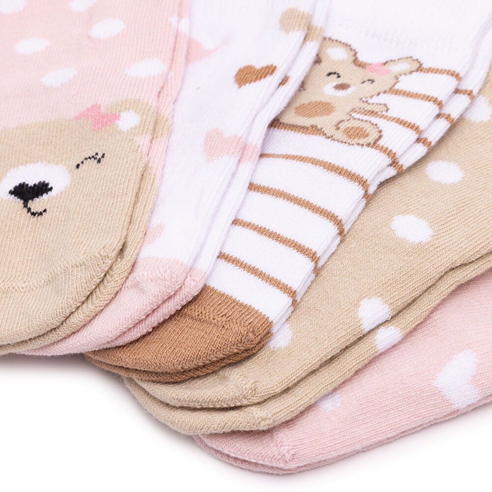 Kız Bebek 5'li Soket Çorap