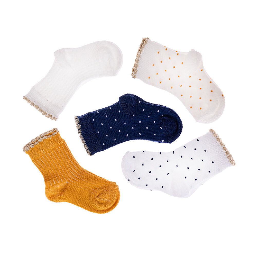Kız Bebek 5'li Soket Çorap