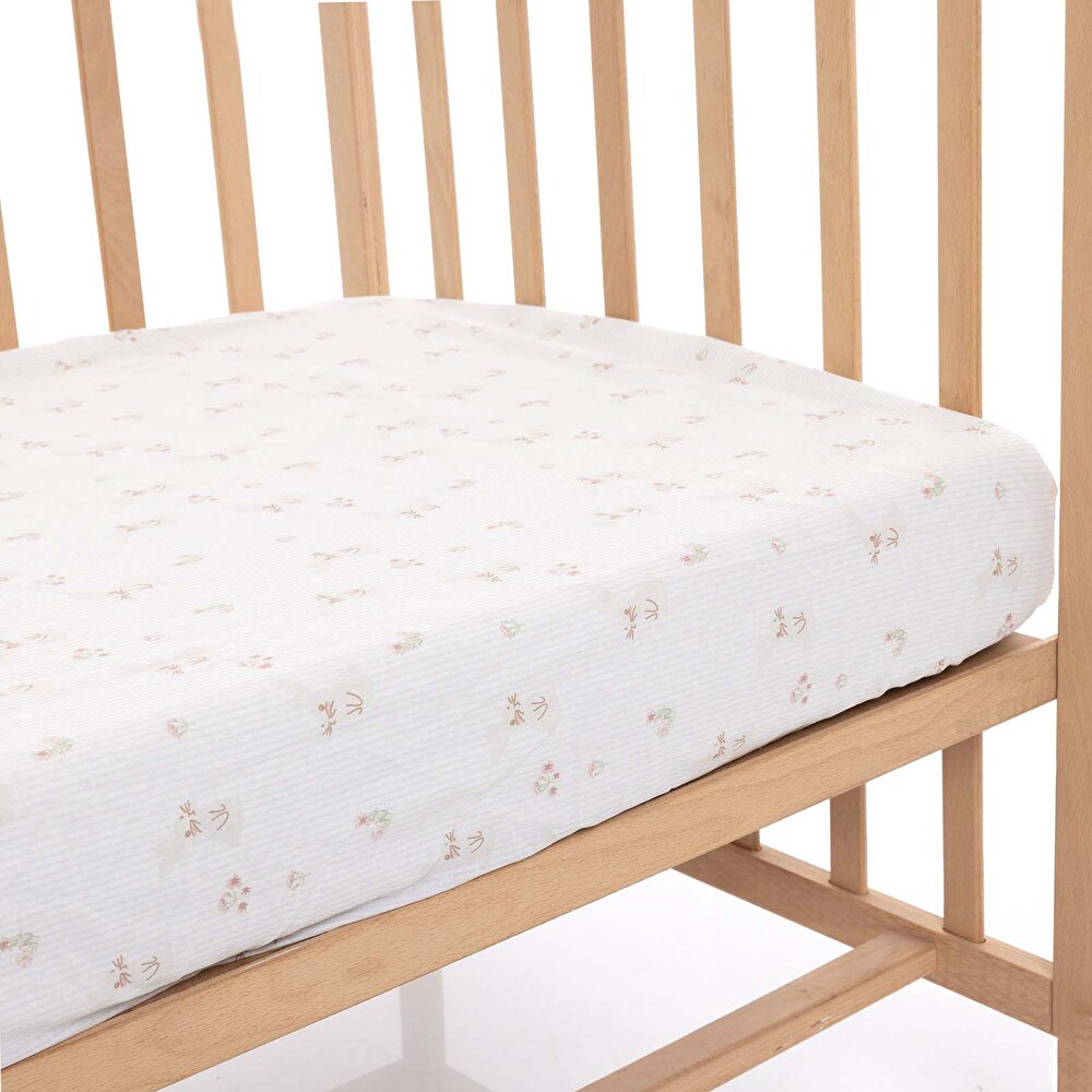 Kız Bebek Çarşaf Poplin 70 x 140cm