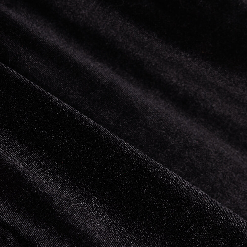 Kız Bebek Chic Elbise Kadife Bisiklet Yaka Kısa Kol