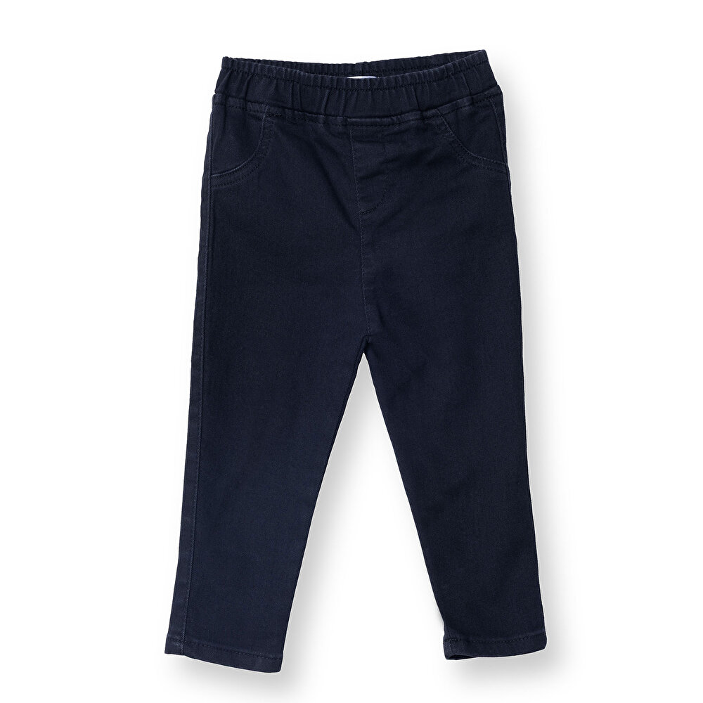 Kız Bebek Denim Pantolon Reçme Paça