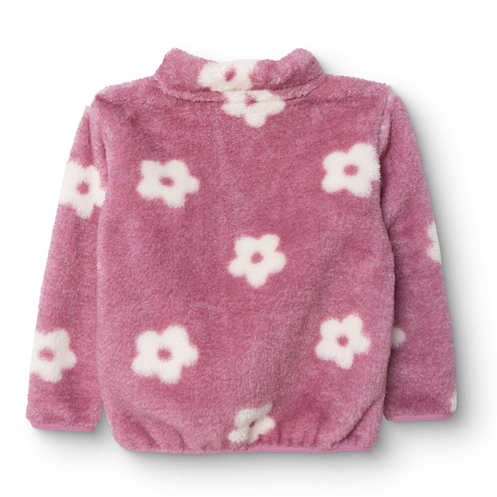 Kız Bebek Enjoy Bear Welsoft Hırka Peluş Bisiklet Yaka Uzun Kol