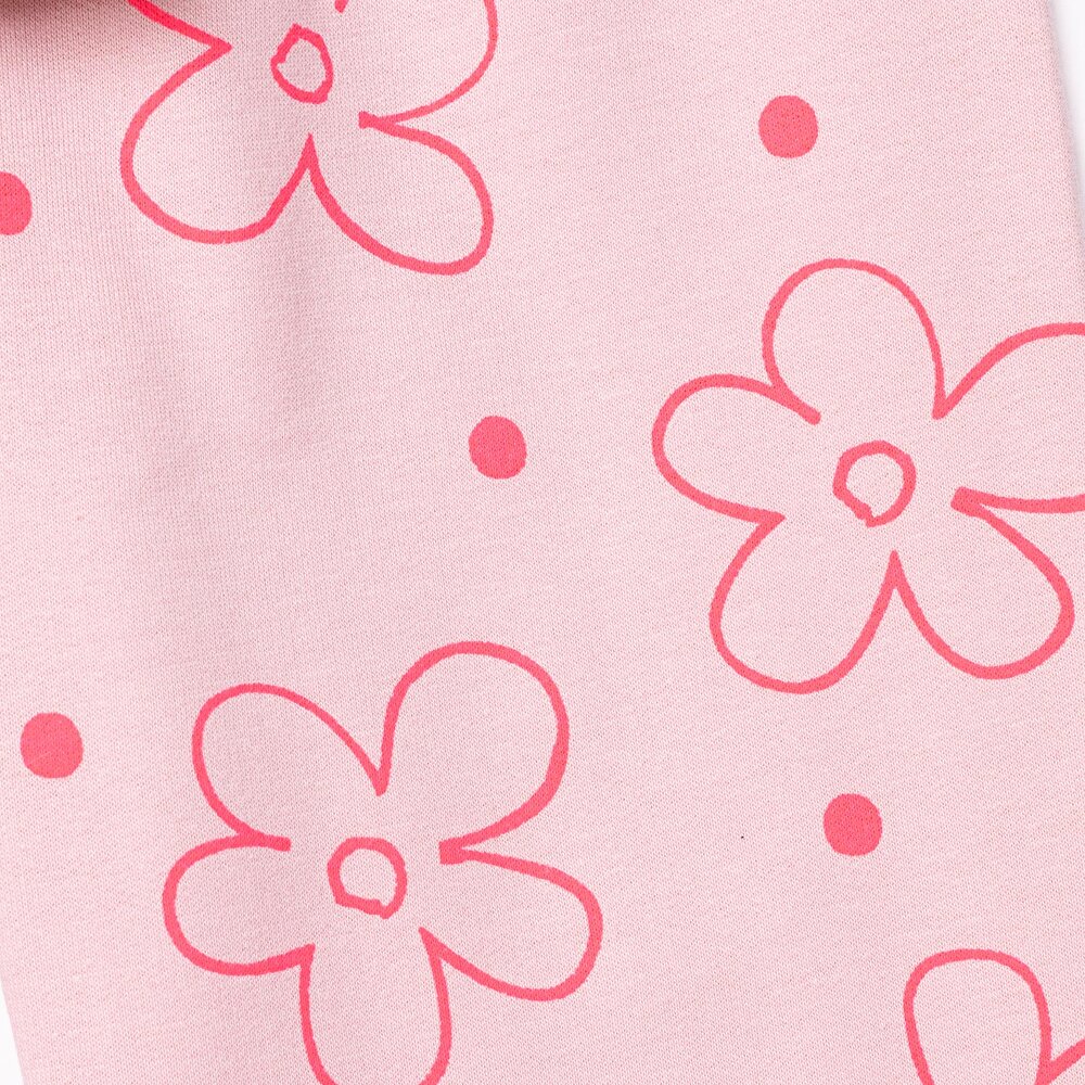 Kız Bebek Eşofman Takımı Bisiklet Yaka Uzun Kol Lastikli Paça