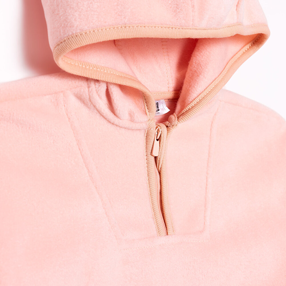 Kız Bebek Eşofman Takımı Fermuarlı Uzun Kol Ribanalı Paça