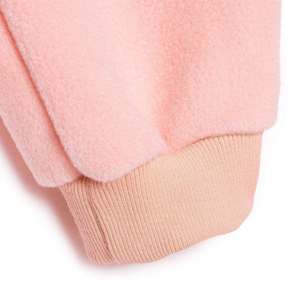 Kız Bebek Eşofman Takımı Fermuarlı Uzun Kol Ribanalı Paça