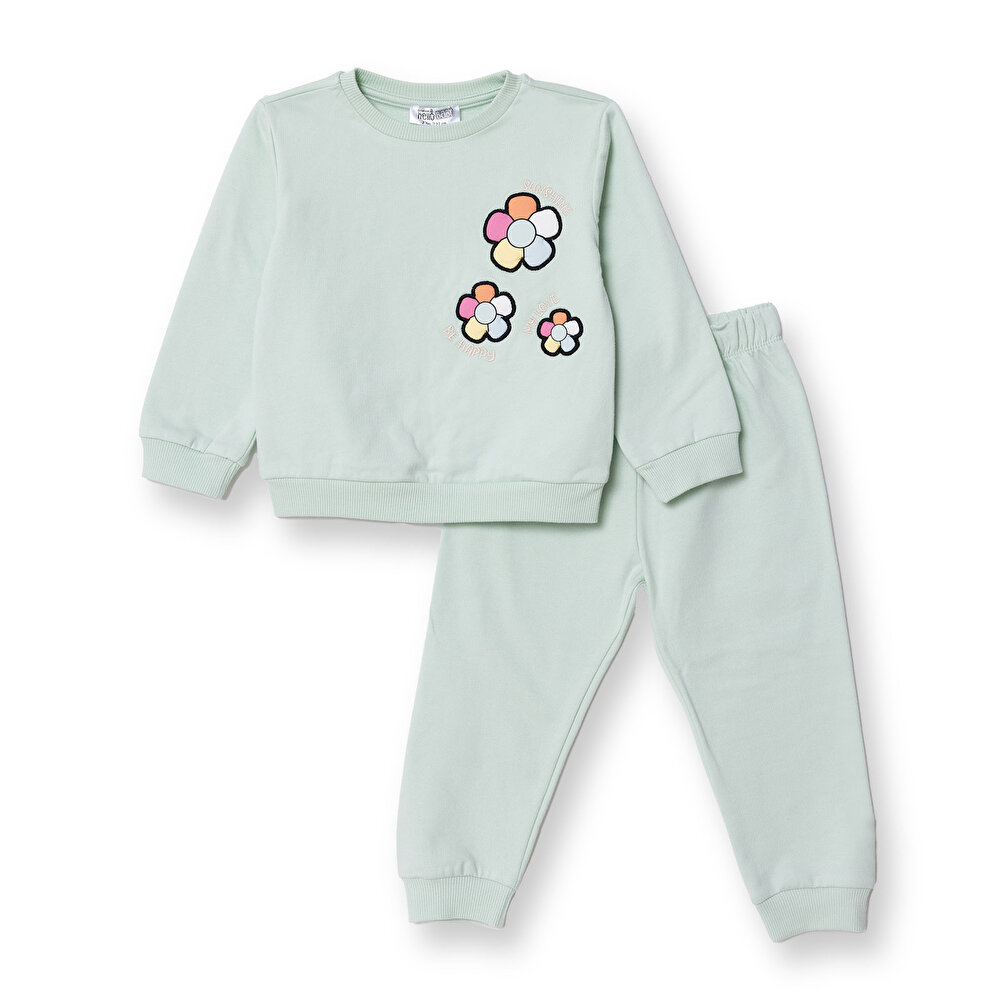 Kız Bebek Eşofman Takımı Motto Girl Patikli
