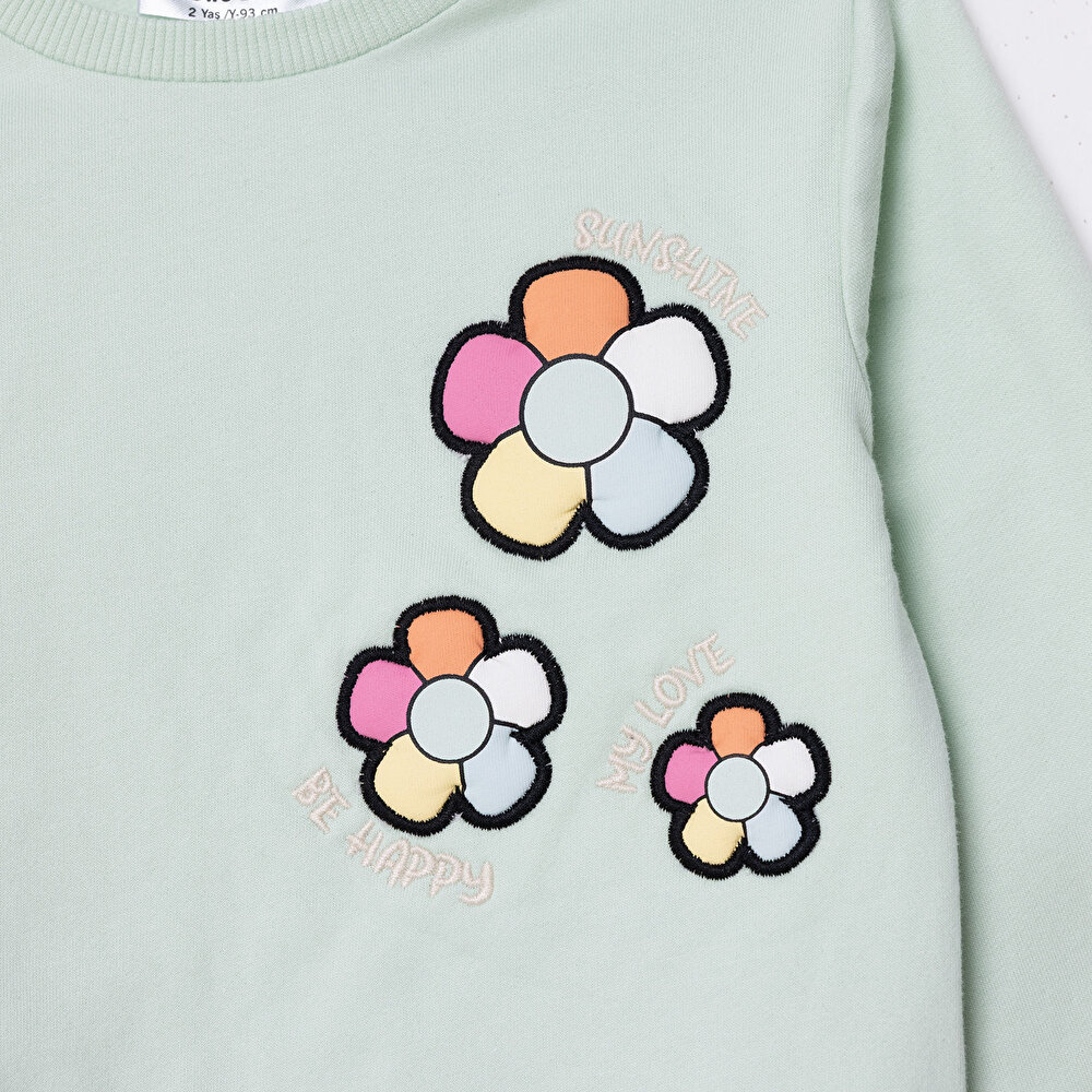 Kız Bebek Eşofman Takımı Motto Girl Patikli