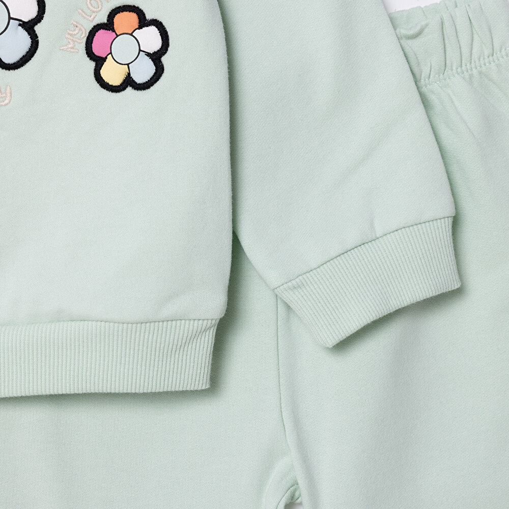 Kız Bebek Eşofman Takımı Motto Girl Patikli