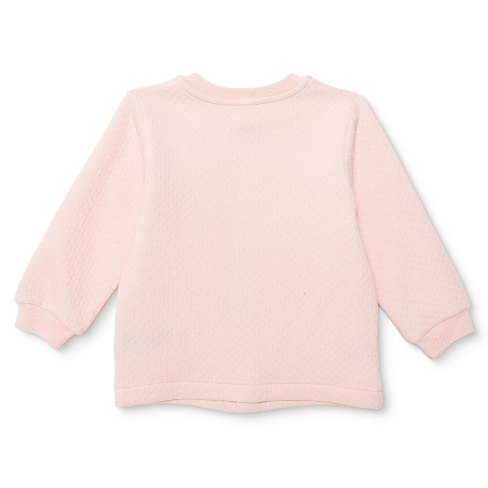 Kız Bebek Kapitone Hırka Kapitone Örme Bisiklet Yaka Atlet Kol